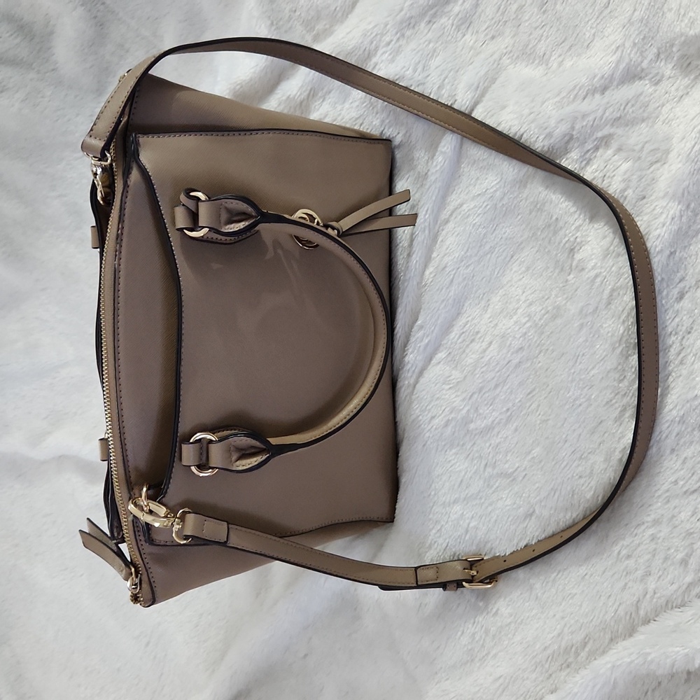 Nine West Taupe tote handbag Shoulder Strap